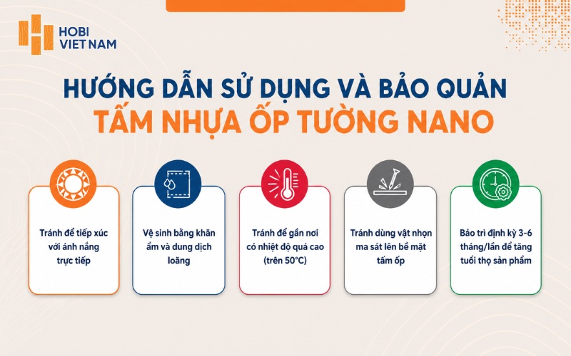 Lưu ý khi sử dụng tấm nhựa ốp tường nano