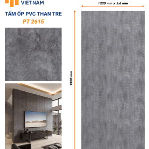 Tấm ốp PVC than tre Hobi PT2615