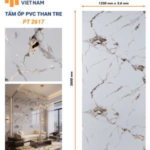 Tấm ốp PVC than tre Hobi PT2617