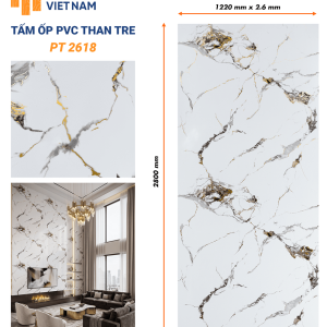 Tấm ốp PVC than tre Hobi PT2618