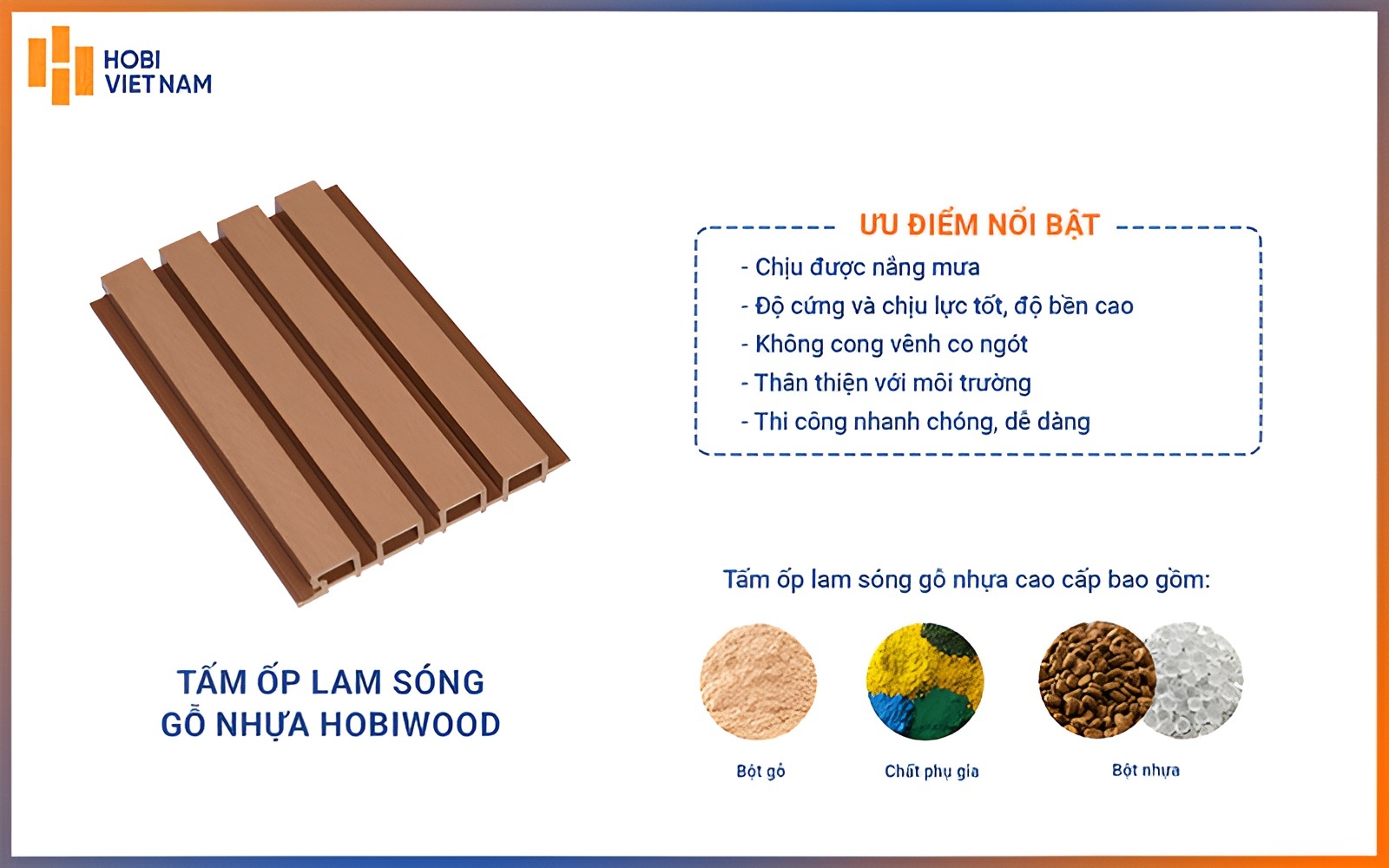 Cấu tạo của lam gỗ nhựa ốp trần