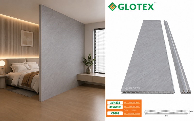 Vách ngăn phòng 2 mặt Glotex VN202