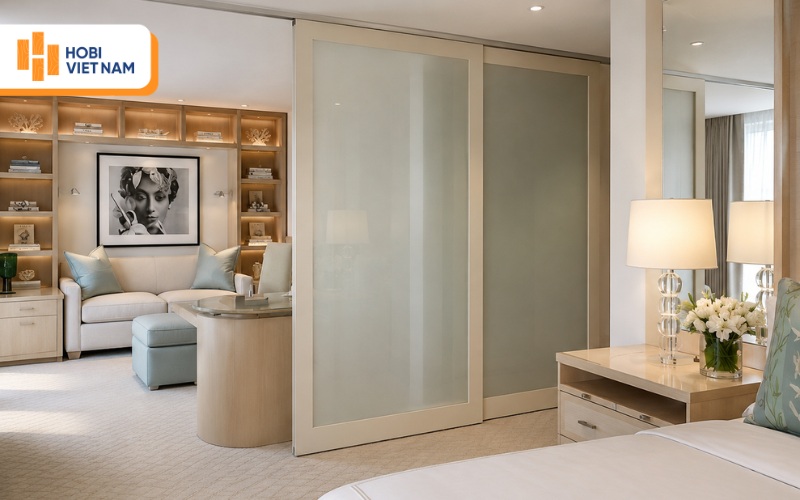 Vách ngăn phòng ngủ bằng tấm PU (Polyurethane Panel)
