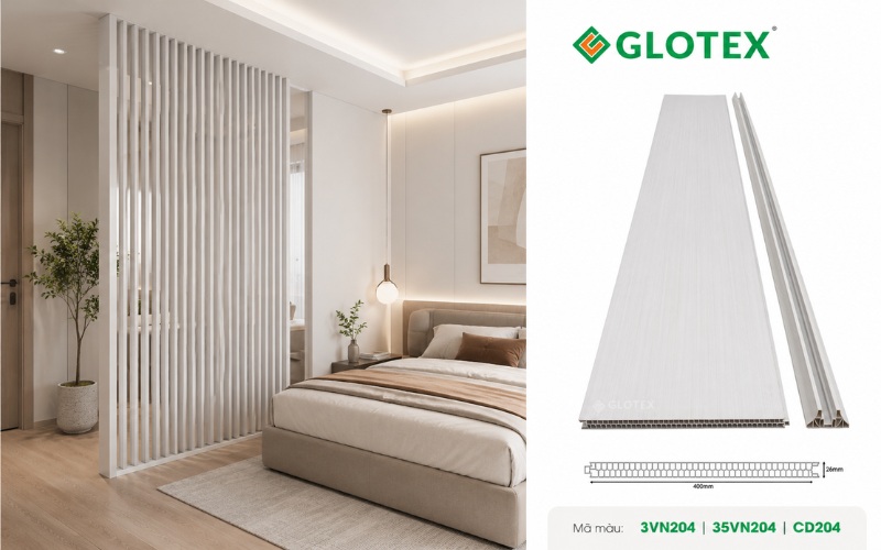 Vách ngăn phòng 2 mặt Glotex VN204