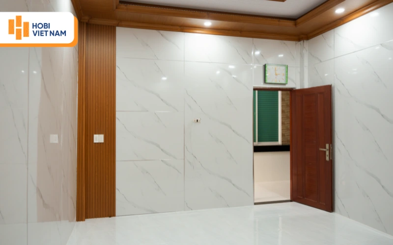 Dự án thi công tấm nhựa ốp tường giả đá
