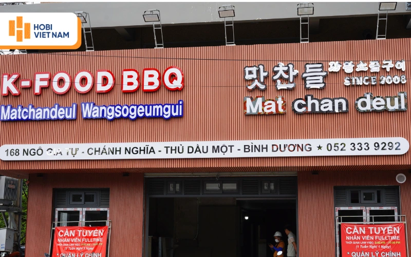Dự án ốp gỗ nhựa mặt tiền nhà hàng Hàn Quốc tại Bình Dương Dự án ốp gỗ nhựa mặt tiền nhà hàng Hàn Quốc tại Bình Dương