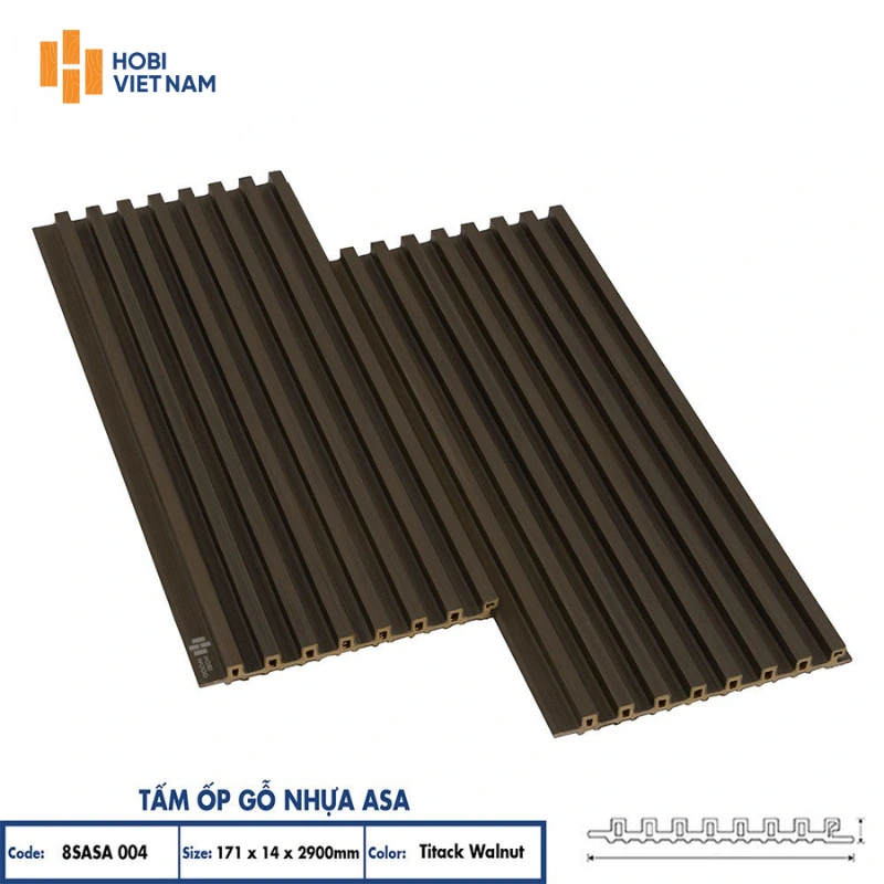 Tấm ốp gỗ nhựa ASA Tấm ốp gỗ nhựa ASA