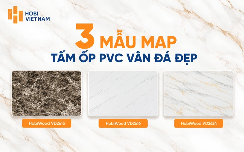 Một số mẫu PVC vân đá từ thương hiệu Hobi Việt Nam Một số mẫu PVC vân đá từ thương hiệu Hobi Việt Nam