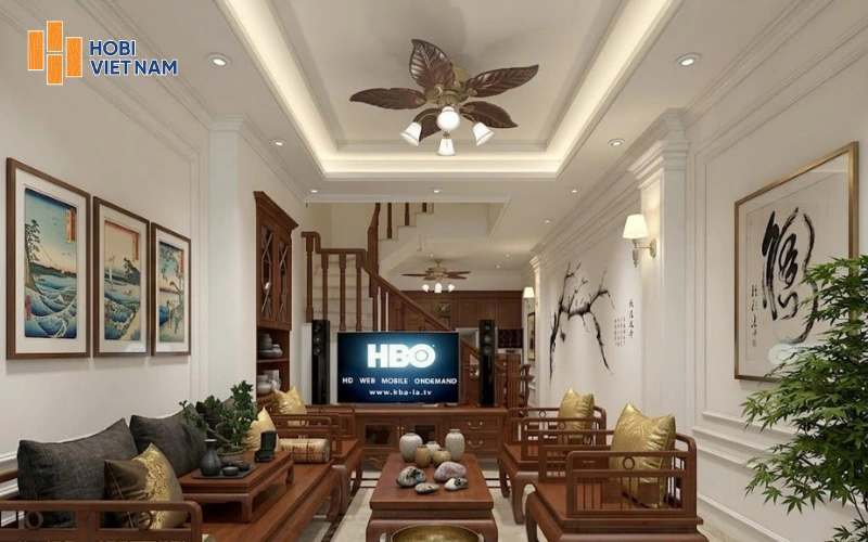 Trần thạch cao giật cấp nhẹ nhàng kết hợp đèn hắt khe tạo điểm nhấn sang trọng, ấm cúng Trần thạch cao giật cấp nhẹ nhàng kết hợp đèn hắt khe tạo điểm nhấn sang trọng, ấm cúng