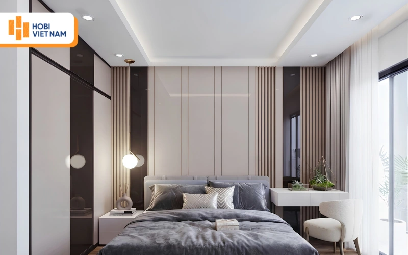 Mẫu trần thạch cao phẳng kết hợp đèn led âm trần hiện đại, đơn giản cho phòng nhỏ Mẫu trần thạch cao phẳng kết hợp đèn led âm trần hiện đại, đơn giản cho phòng nhỏ