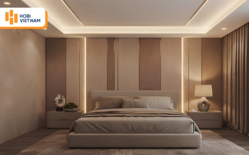 Trần thạch cao giật cấp hiện đại, viền đèn led sang trọng cho phòng ngủ đẳng cấp Trần thạch cao giật cấp hiện đại, viền đèn led sang trọng cho phòng ngủ đẳng cấp