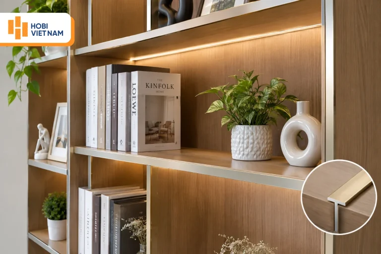 Nẹp chữ T nhôm, inox, đồng trang trí cao cấp và báo giá 2026