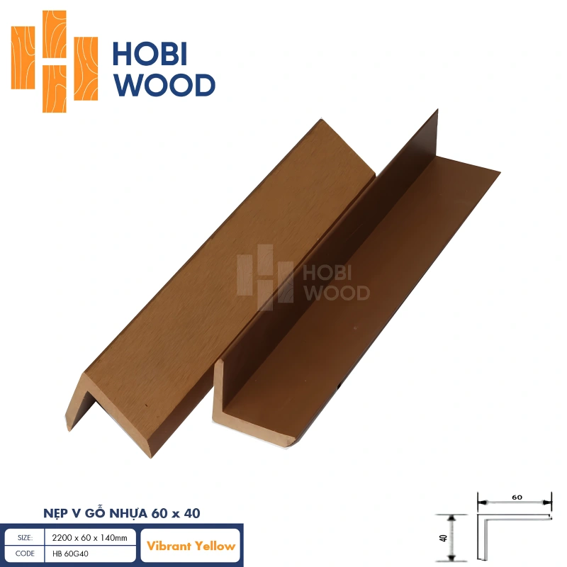 Nẹp gỗ chữ V chất liệu Composite chịu ẩm và chống mối mọt Nẹp gỗ chữ V chất liệu Composite chịu ẩm và chống mối mọt