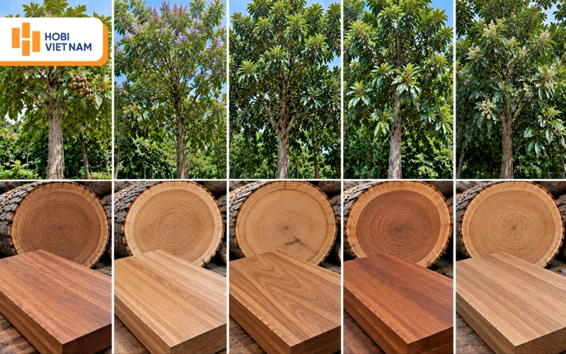 Một số giống cây phân nhóm gỗ IV