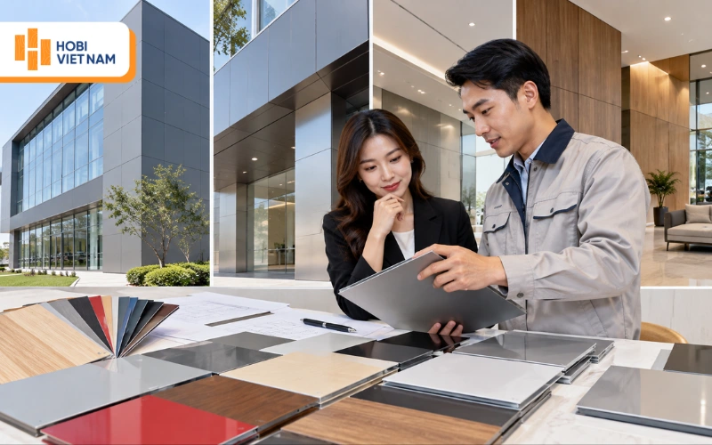Lựa chọn tấm nhôm ốp tường phù hợp cho công trình