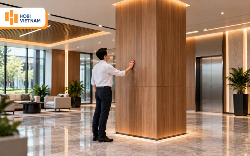 Nên chọn tấm ốp cột phù hợp với không gian, bền bỉ Nên chọn tấm ốp cột phù hợp với không gian, bền bỉ