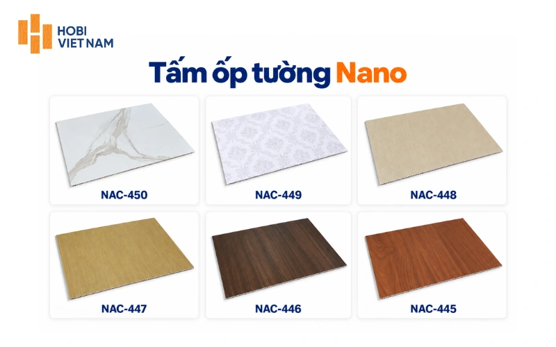 Một số mẫu tấm ốp tường Nano