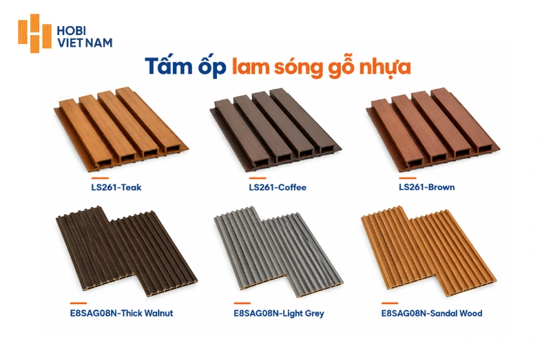 Một số mẫu ốp lam sóng có khả năng chống ẩm mốc