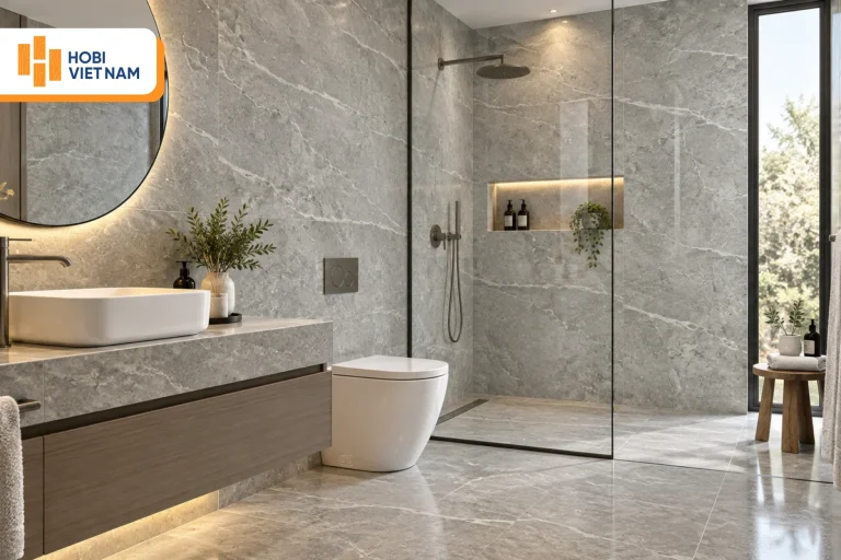 10+ Mẫu tấm ốp tường nhà tắm, nhà vệ sinh đẹp, cao cấp