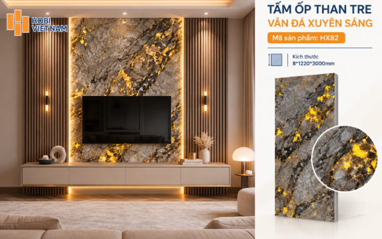 Tấm Ốp Than Tre Xuyên Sáng – Điểm Nhấn Ánh Sáng Trong Thiết Kế Nội Thất