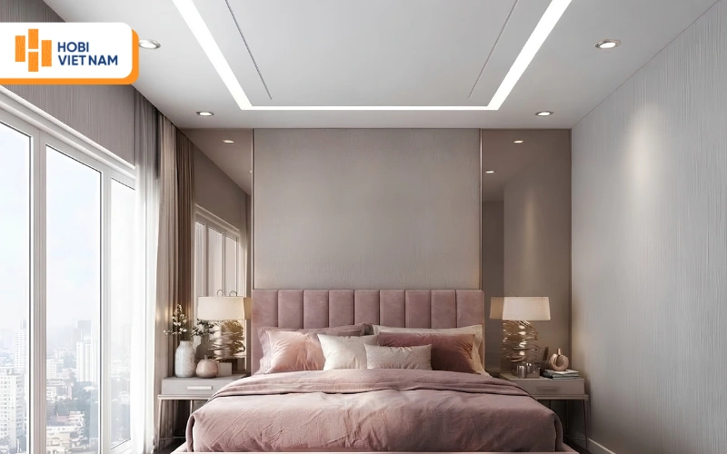 Tấm thạch cao giúp tạo trần phẳng, giật cấp và nhiều kiểu dáng trang trí linh hoạt